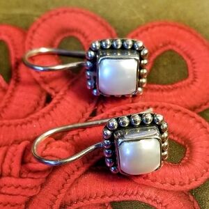 Silpada Sterling Silver & Pearl Earrings